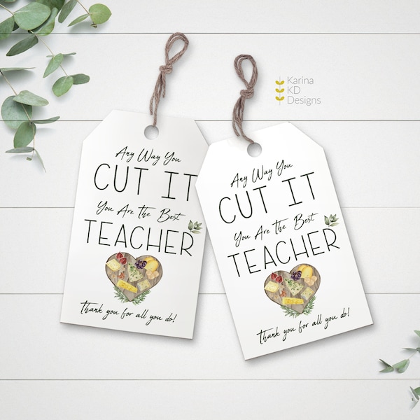 Teacher Charcuterie Tags