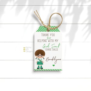 Girl Scout Thank You tags