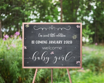 Pregnancy Announcement Personalized Sign