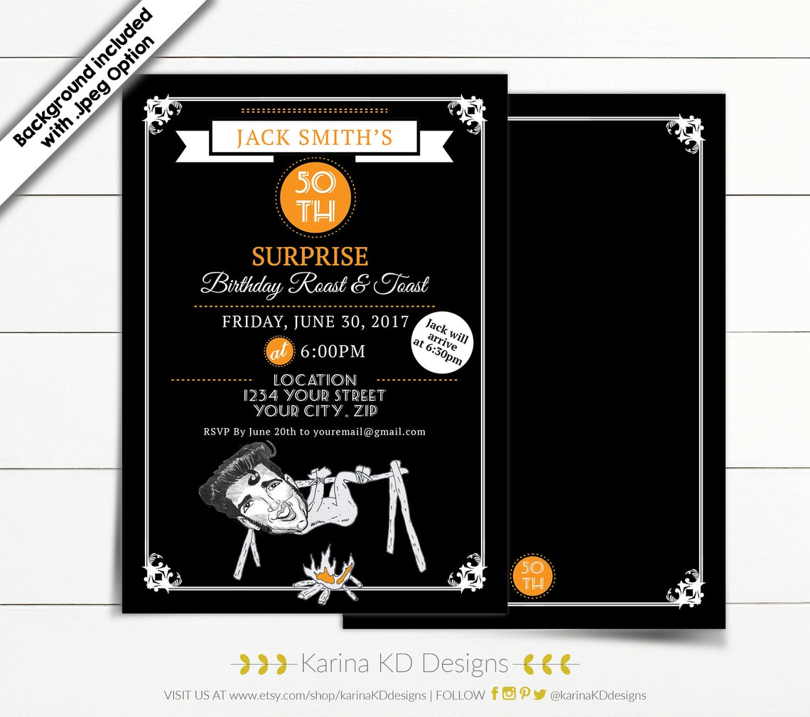 Roast &amp; Toast 5x7 Invitation - Etsy