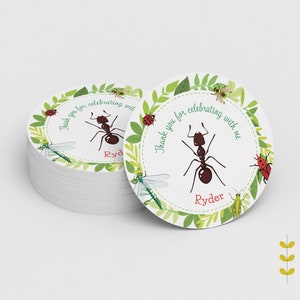 Bugs 2&quot; Circle Thank You tags