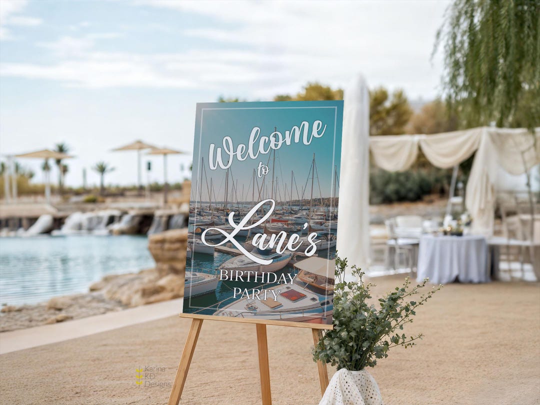 Yacht | Boat Welcome Sign - Etsy