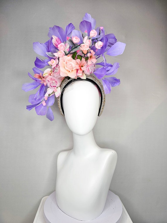Kentucky Derby Hat Fascinator Rhinestone Crystal Headband  display picture 3