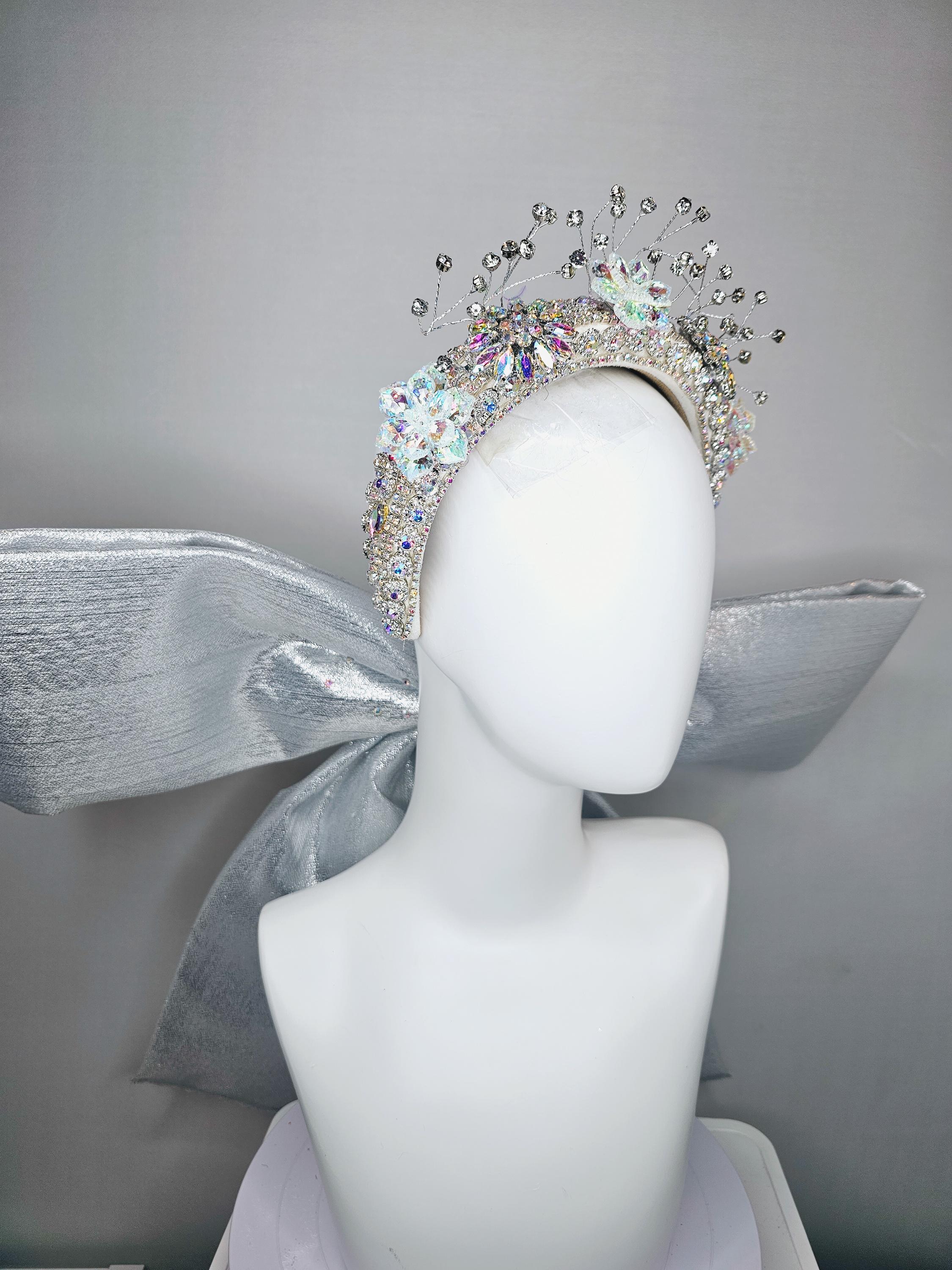 Kentucky Derby Hat Large Thick Crystal Rhinestone Tiara  display picture 1
