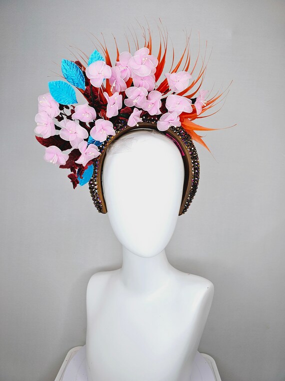 Kentucky Derby Hat Fascinator Swarovski Crystal Rhinestone  display picture 3