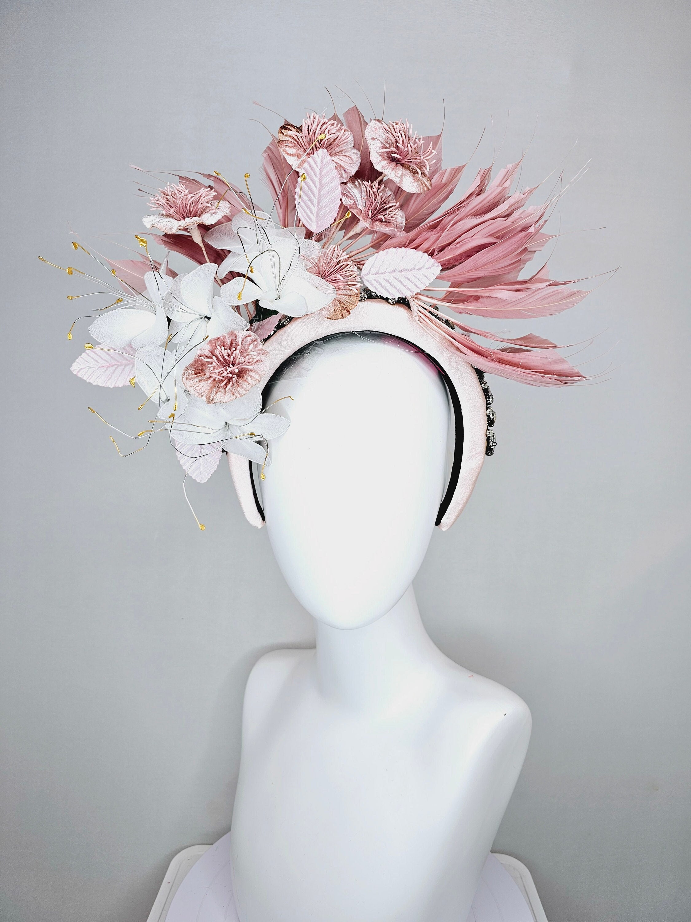 Kentucky Derby Hat Fascinator Crystal Rhinestone Jewel  display picture 1
