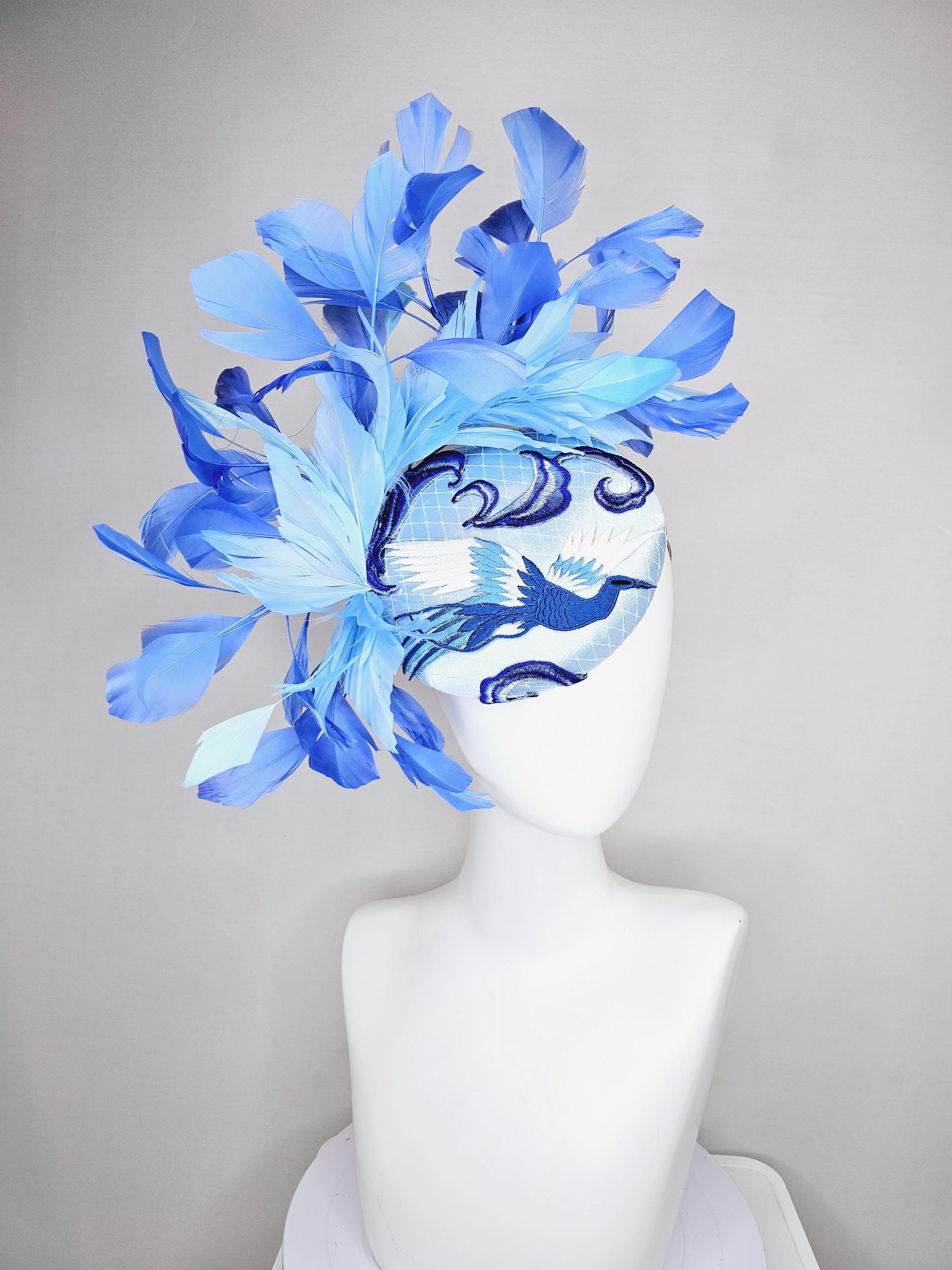 NWT Kentucky Derby Baby Blue Fascinator Hat. See pictures for measurements Powder Blue Kentucky Derby Hats - Etsy main image 2