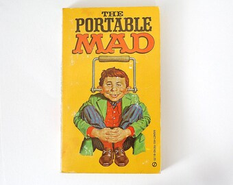 Vintage 1970 Paperback "The Portable MAD" Wm M Gaines 1st Printing Albert B Feldstein Ed MAD Mag Cartoons