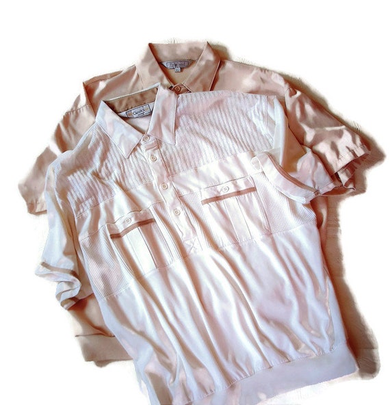 Sale ! 2 Vintage Polo Popover Knit Shirts Men's L