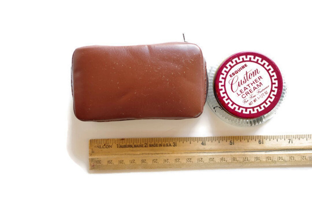 Vintage Shoe Polish Travel Kit and Esquire Custom Leather Etsy