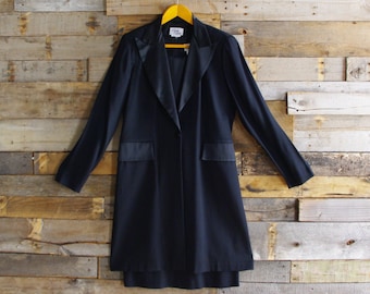 Black Coat Dress - Etsy