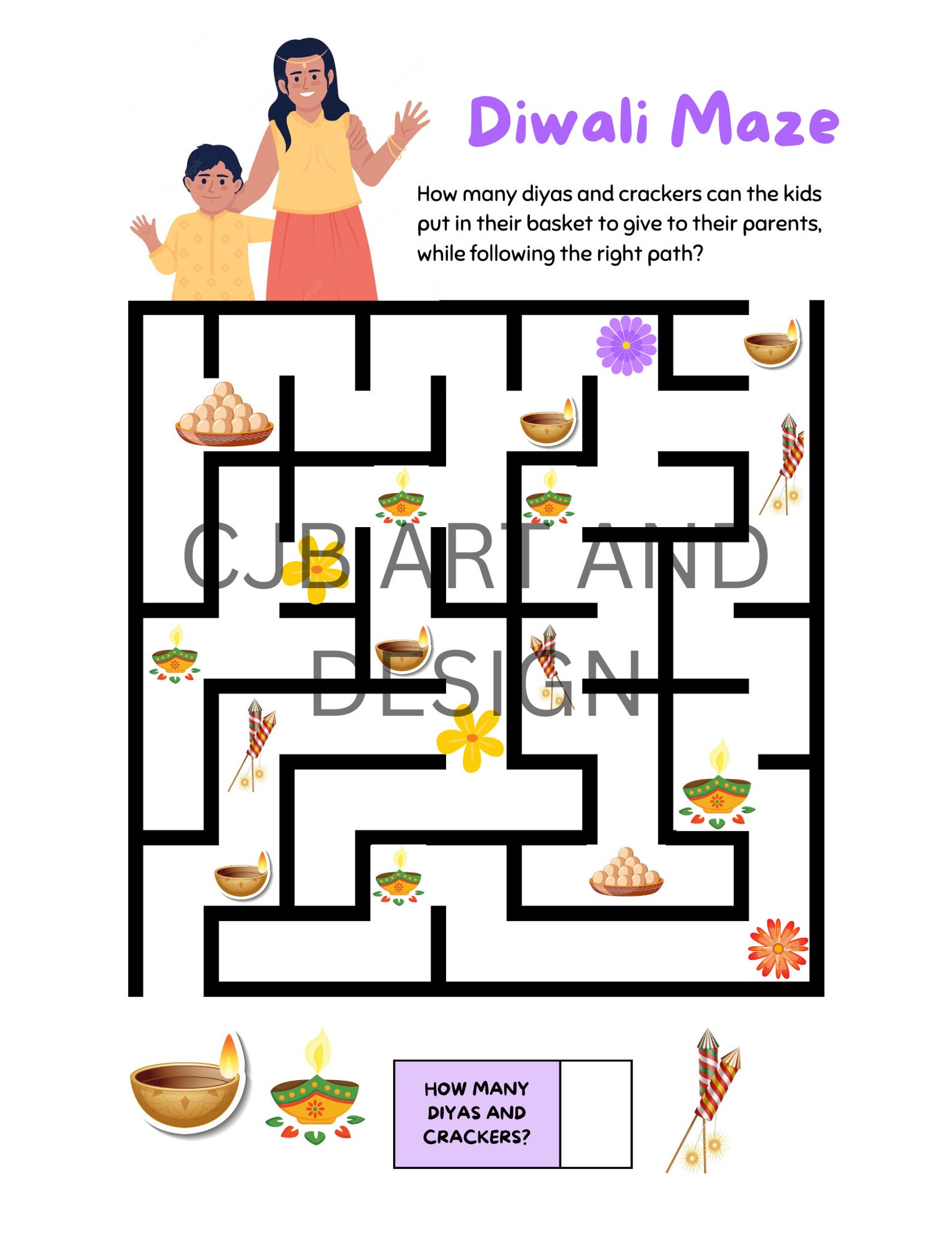 Diwali Activity Kit, Diwali Coloring Pages, Diwali, Diwali Activity ...