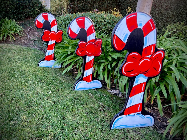Christmas Candy Cane Yard Display Etsy