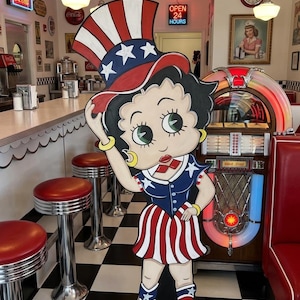 Betty Boop 4th of July Yard Prop - Etsy