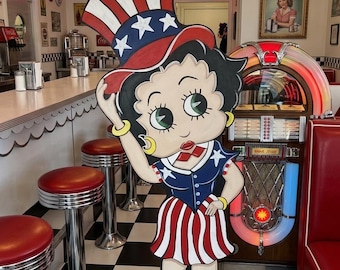 Betty Boop 4th of July Yard Prop - Etsy