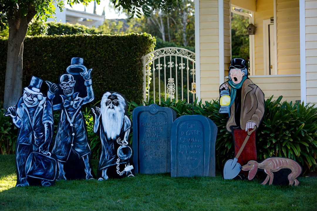 Haunted Mansion Lawn Decorations Wood Cutouts Etsy
