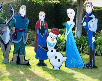 Frozen Christmas Yard Display