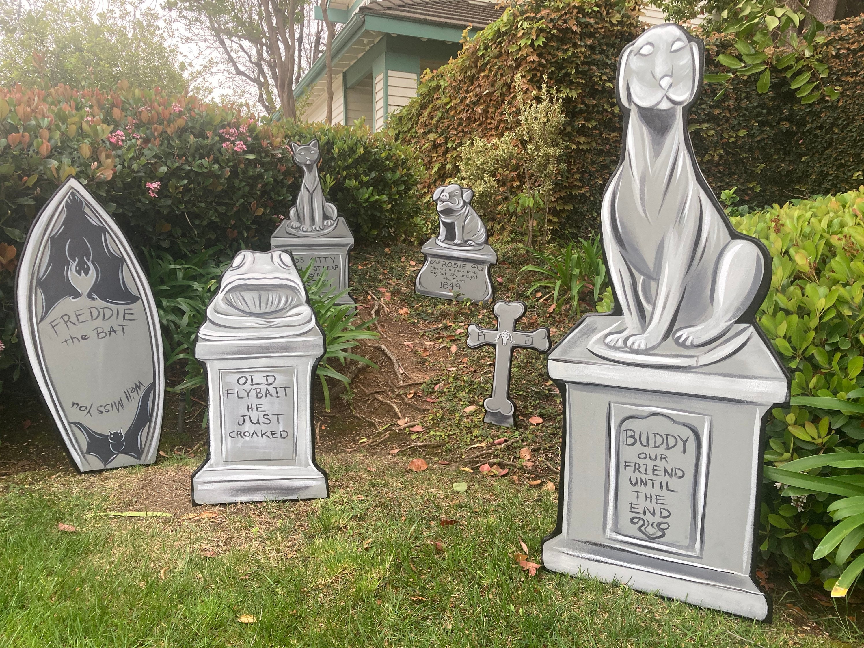 New Haunted Mansion Pet Cemetery Headstones Etsy