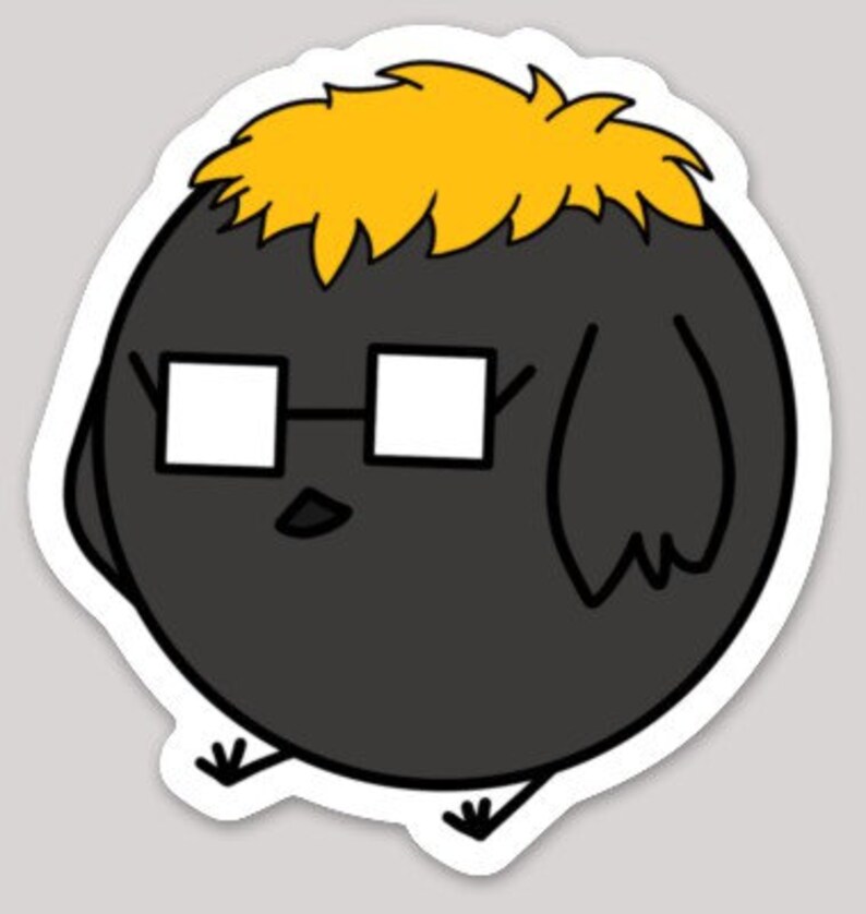 Tsukishima Crow Sticker