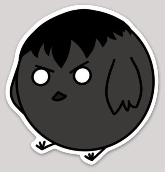 Tsukishima Crow Sticker