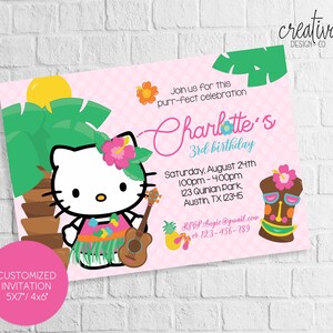 Favor Tag Hello Kitty Birthday Hello Kitty Party Hello Etsy