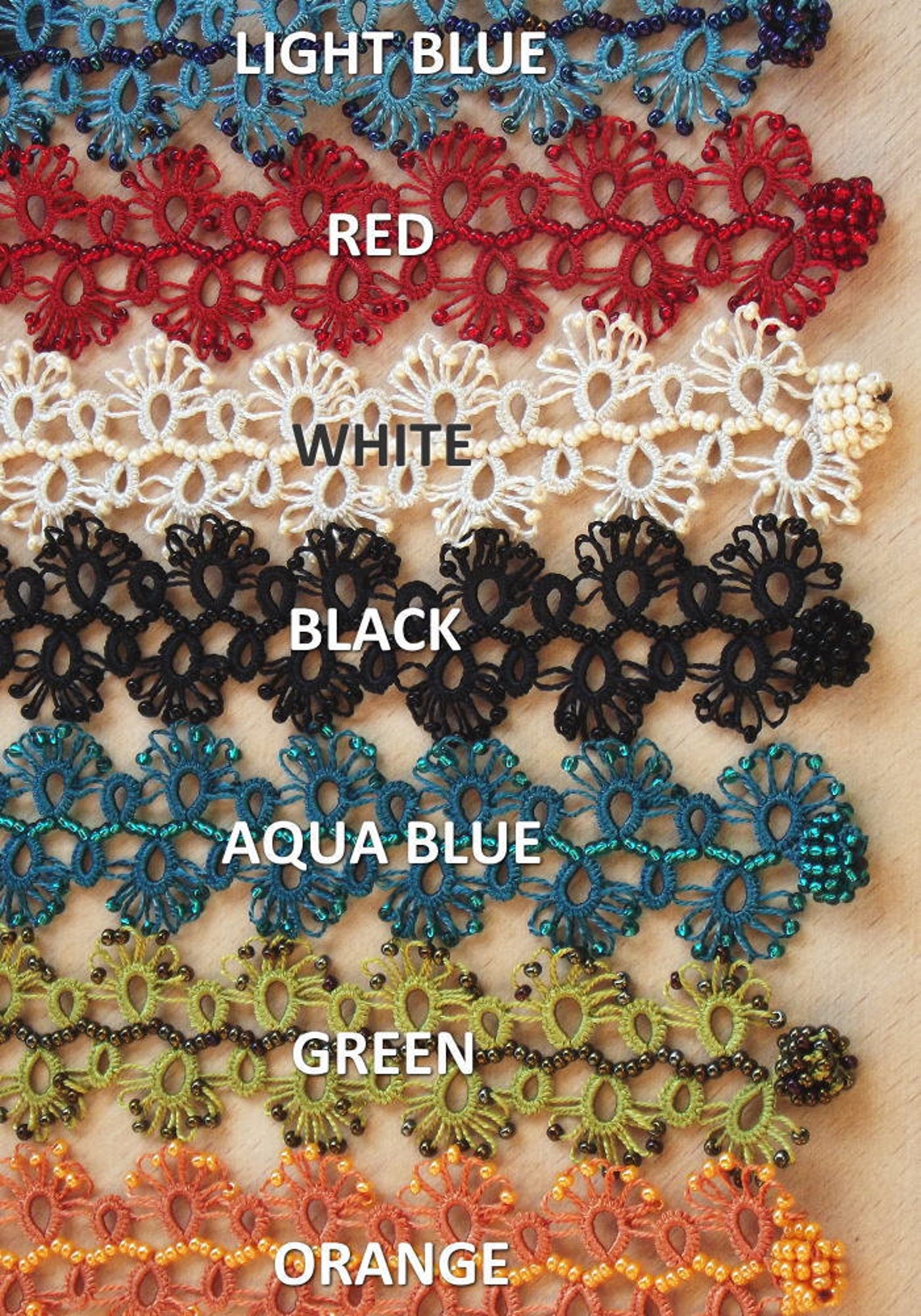 Turkish OYA Lace Bracelet Lace 7 colors Etsy