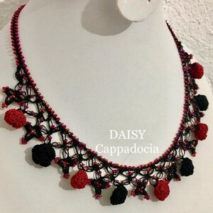 Turkish OYA Lace Necklace- ROSE 7 colours- Women Necklace Women Fashion Accessories