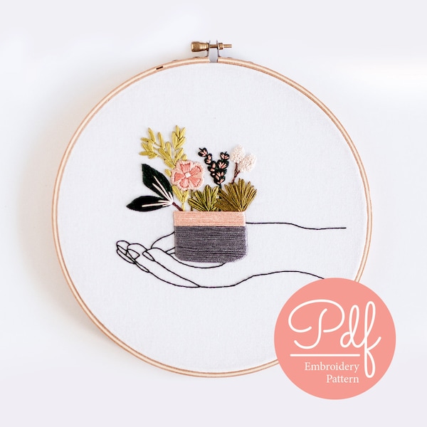 In Your Hands - Embroidery pattern - PDF Digital Download