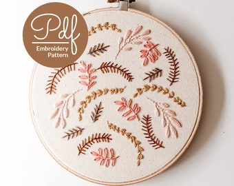 Coral Breeze - Motif de broderie - Téléchargement numérique PDF