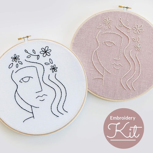 Fancy Feet Embroidery Kit Do It Yourself Embroidery Kit With Etsy