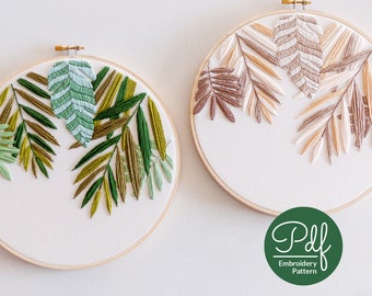 In the Tropics - Embroidery pattern - PDF Digital Download