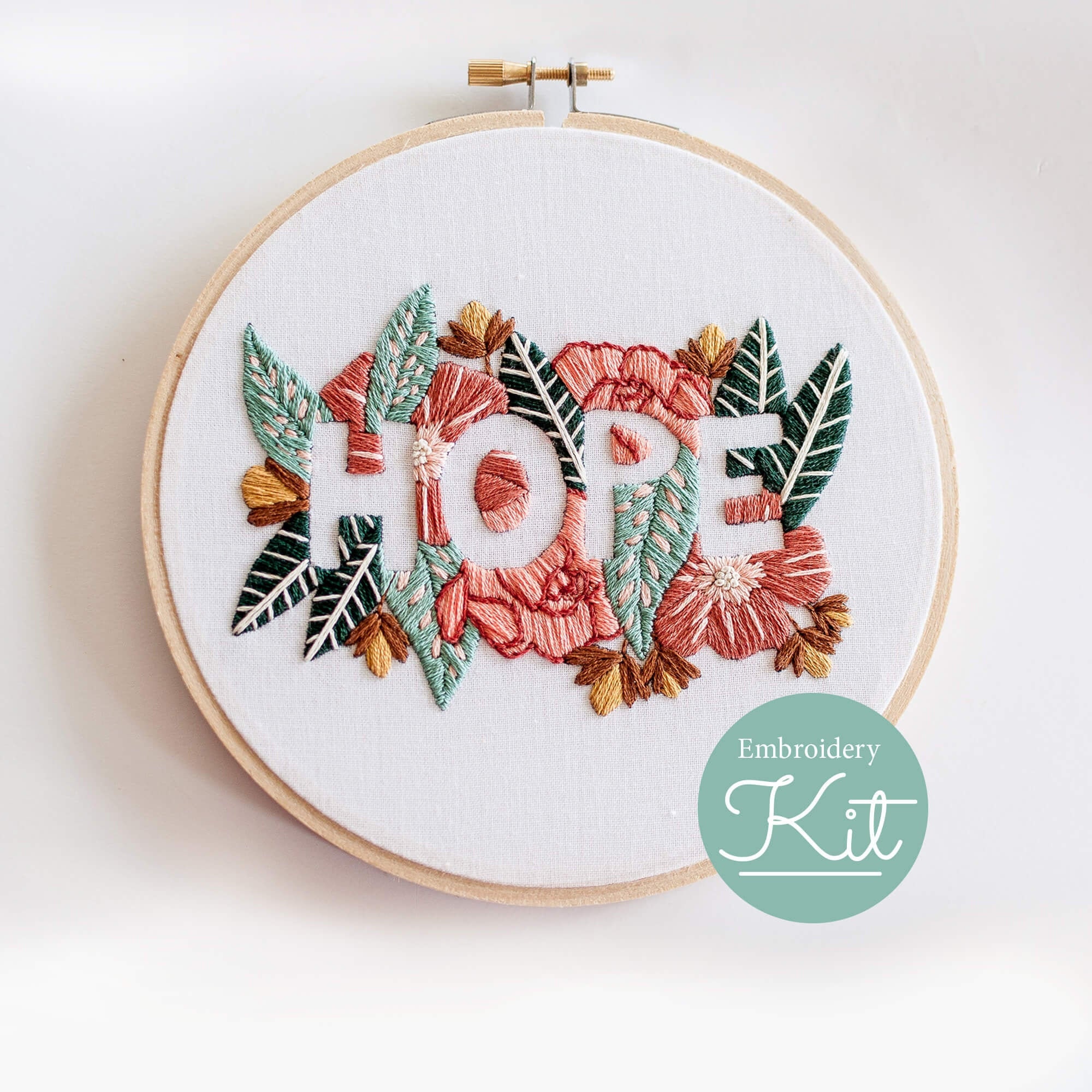 HOPE Embroidery Kit Do It Yourself Embroidery Kit With Etsy