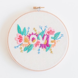 LOVE Embroidery pattern PDF Digital Download image 2