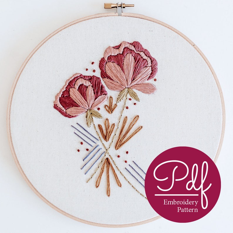 Desert Haze Embroidery pattern PDF Digital Download image 1