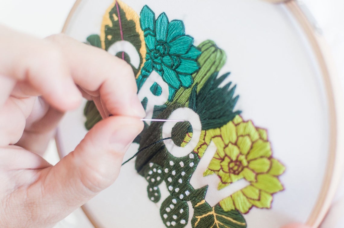 GROW Embroidery Kit Do it Yourself Embroidery Kit with Etsy