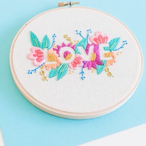 LOVE Embroidery pattern PDF Digital Download image 4