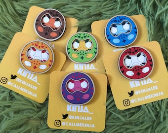 Daruma Wood Pins!