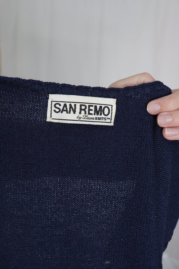 Vintage 70s San Remo by Laura Knits Sweater Tank … - image 9