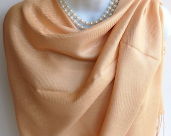 Beige Pashmina Scarf. Beige /Gold Pashmina/Shawl.Winter Scarves.Elegant Silky Pashmina Scarf.Wedding Wrap/Shawl.Evening Wrap.