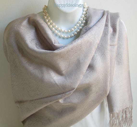 silver grey pashmina wedding