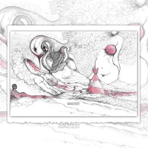 Judgement Tarot Deckle Edge Greeting Card With Matching Deckle Edge Envelope