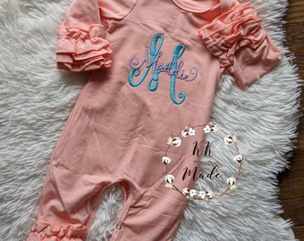 baby girl monogrammed outfits