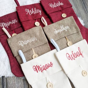 Christmas stockings, personalized Christmas stocking, customized Christmas stocking, stocking, Christmas, embroidered stocking, family