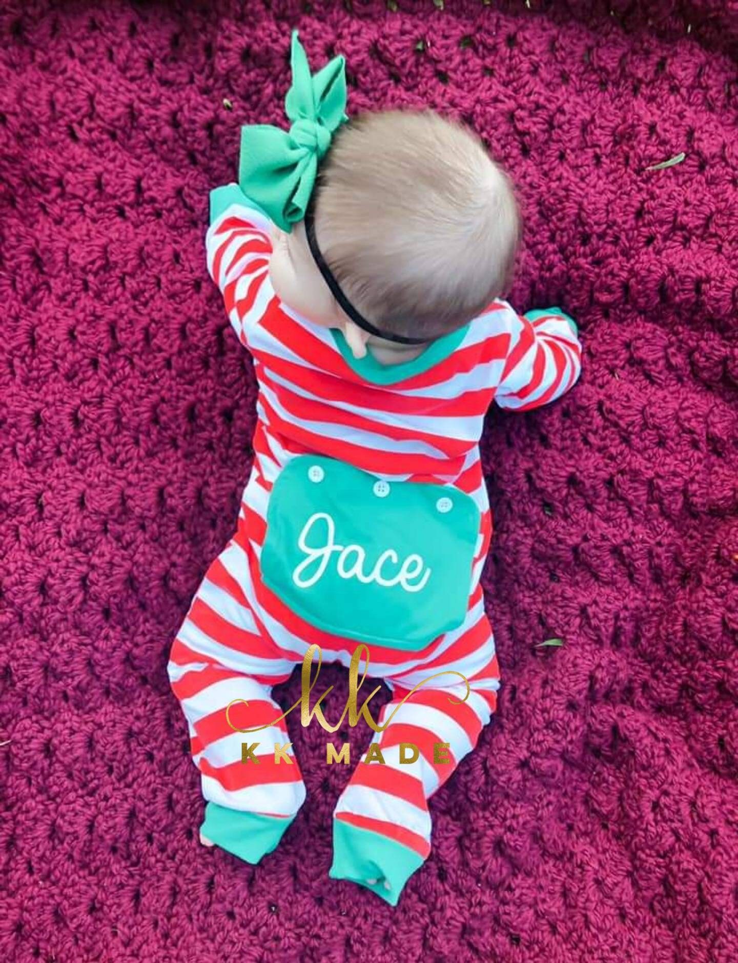 Custom Christmas Pajamas Butt Flap Christmas Pajamas Baby Etsy