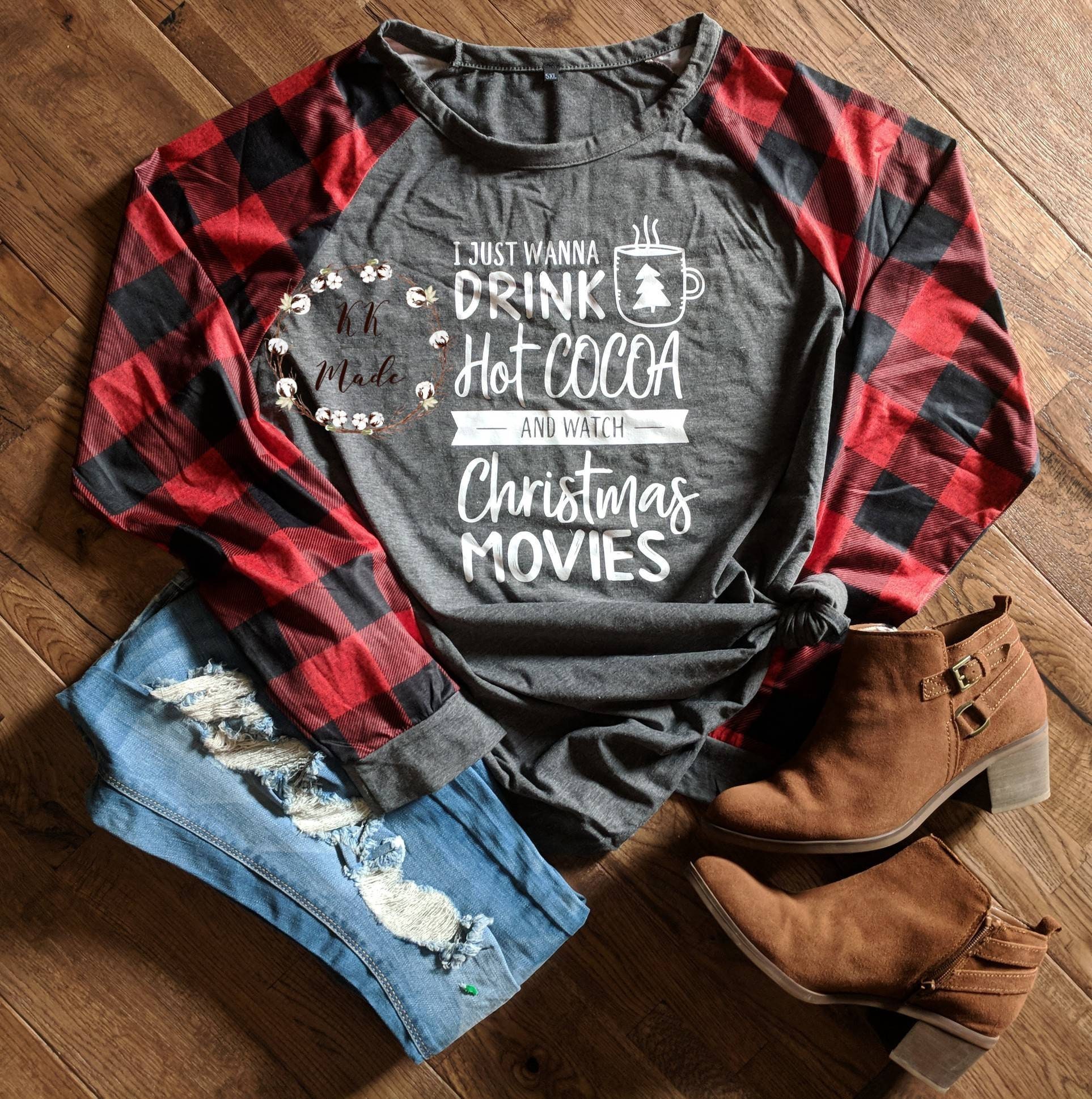 etsy christmas shirts women