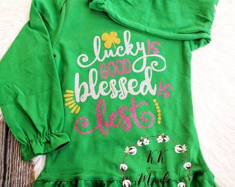 Kids Shamrock Shirt, Girls St Patricks Day Shirt, Kids Shirt, Trendy Shirts, Kids Graphic Tee, Toddler girl, Girls Shamrock Shirt