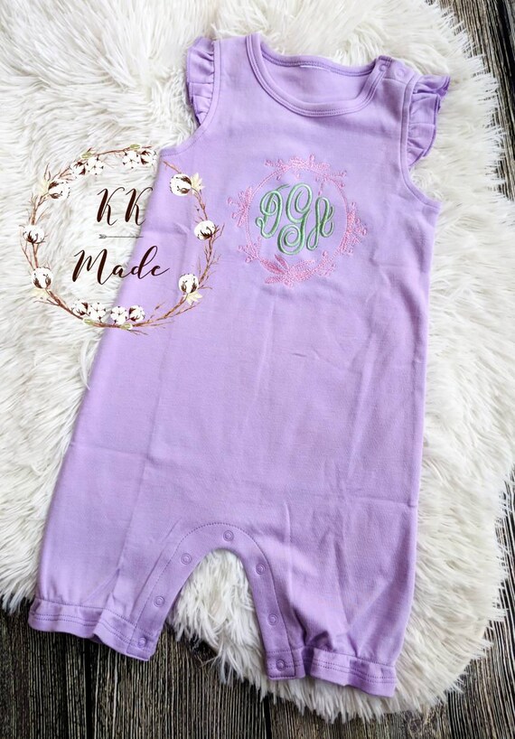 cute monogrammed baby girl clothes