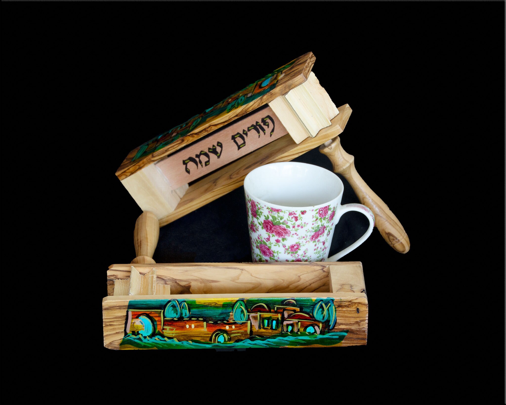 Personalized Rattler Purim Noisemaker Olive Wood Classic Noise Etsy