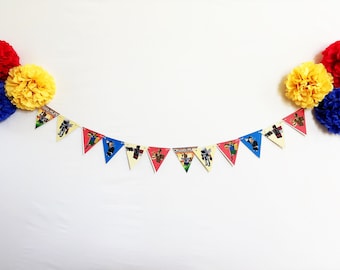 Roblox-Inspired Characters Bunting, Printed on TREE FREE PAPER