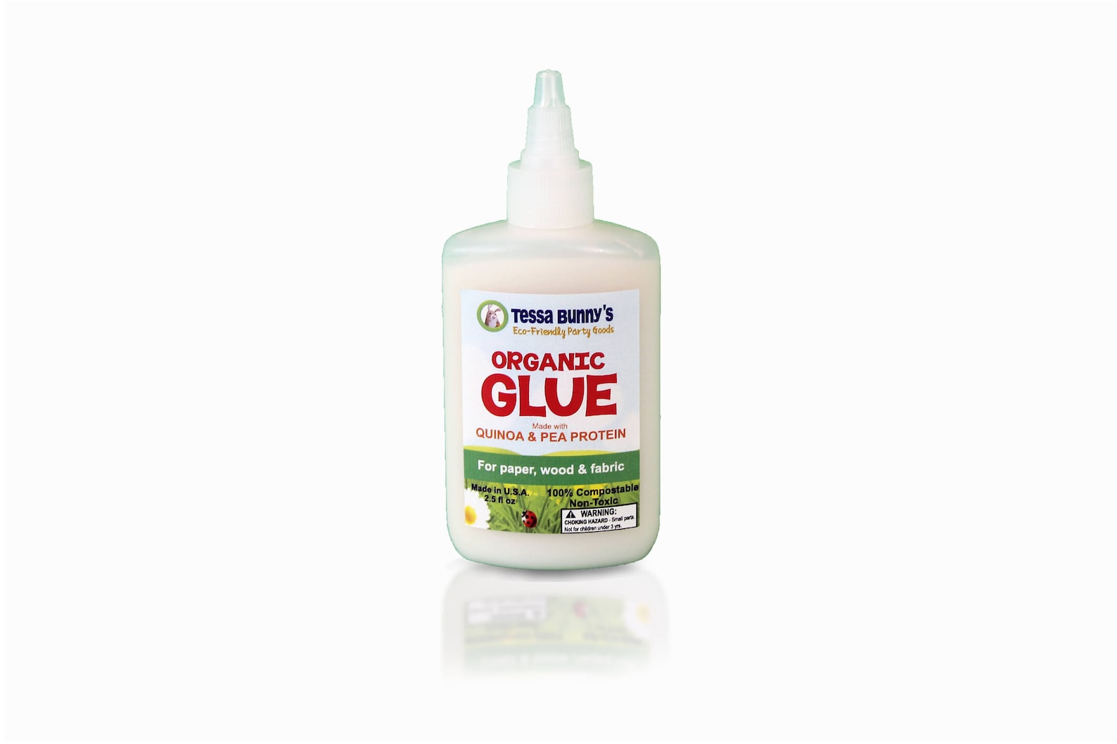 Organic school Glue Vegan, Naturally Nontoxic, Nongmo, Petroleum Free